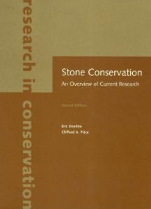 Stone conservation. An overview of current research, second edition.
